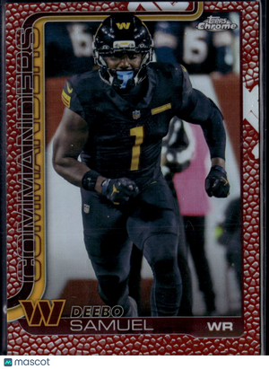 2025 Topps Chrome Football Deebo Samuel #294 Red Football Texture