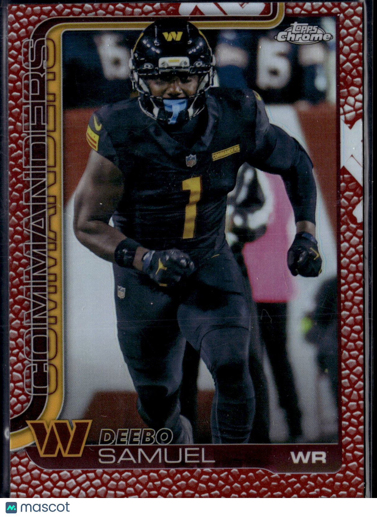 2025 Topps Chrome Football Deebo Samuel #294 Red Football Texture