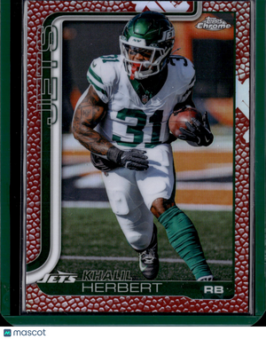 2025 Topps Chrome Football Khalil Herbert #131 Red Pebble