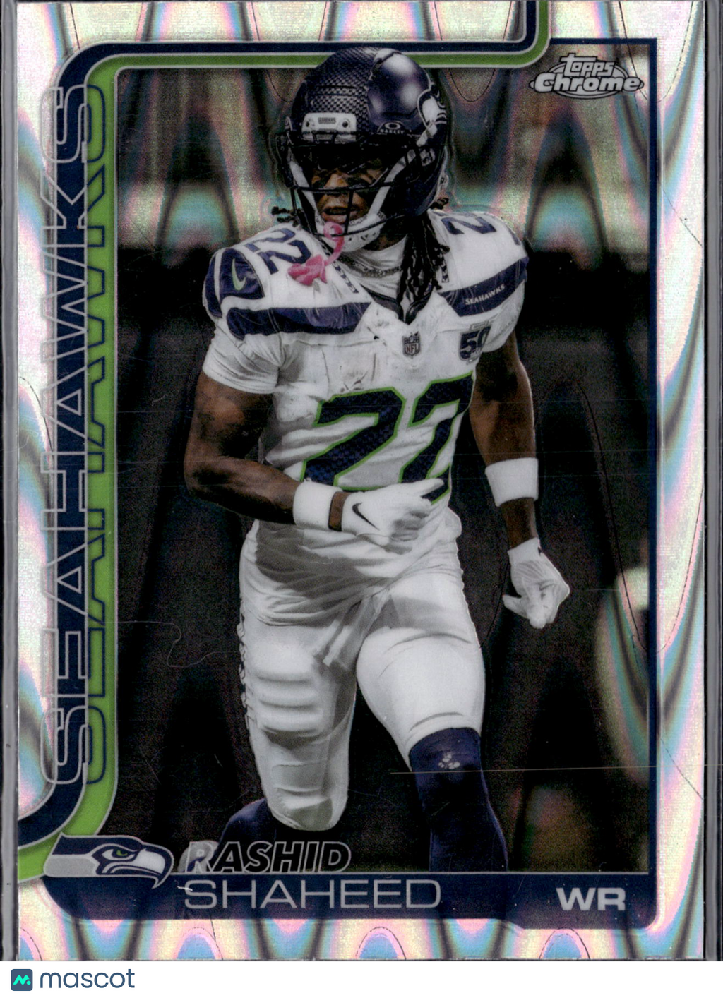 2025 Topps Chrome Football Rashid Shaheed #218 Prizm