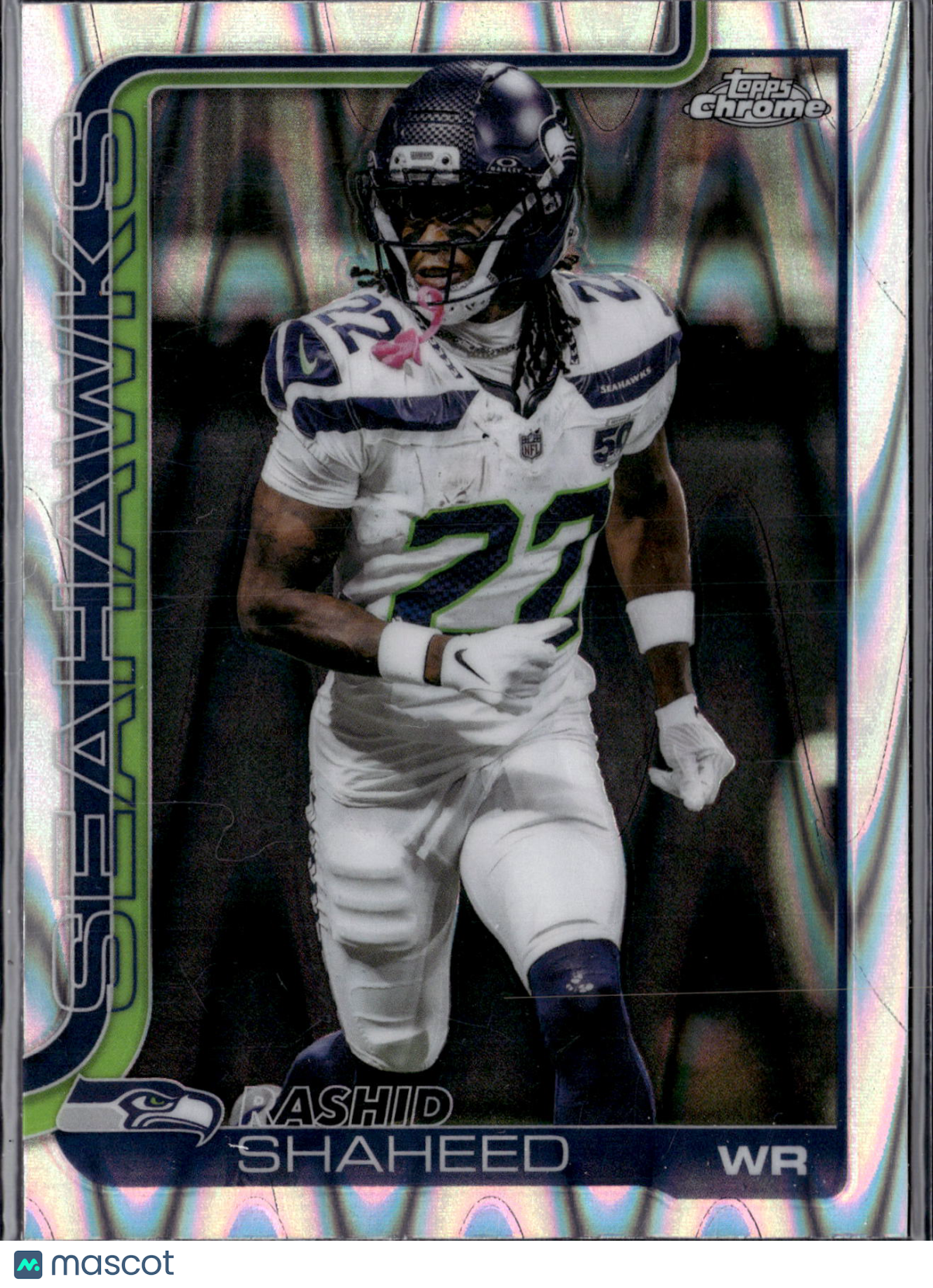 2025 Topps Chrome Football Rashid Shaheed #218 Prizm