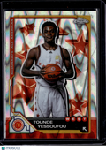 2025 Topps Chrome McDonald's All American Tounde Yessoufou #15 RayWave