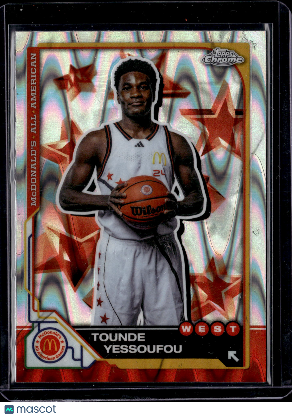 2025 Topps Chrome McDonald's All American Tounde Yessoufou #15 RayWave
