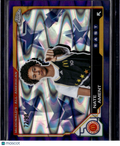 2025 Topps Chrome McDonald's All American Nate Ament #41 Purple RayWave /99