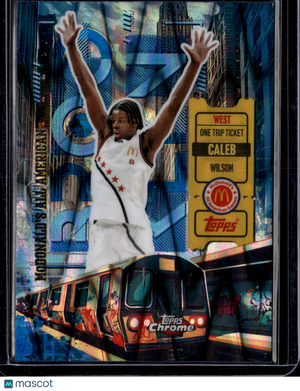 2025 Topps Chrome McDonald's All American One Trip Ticket Caleb Wilson #HR-10 Refractor