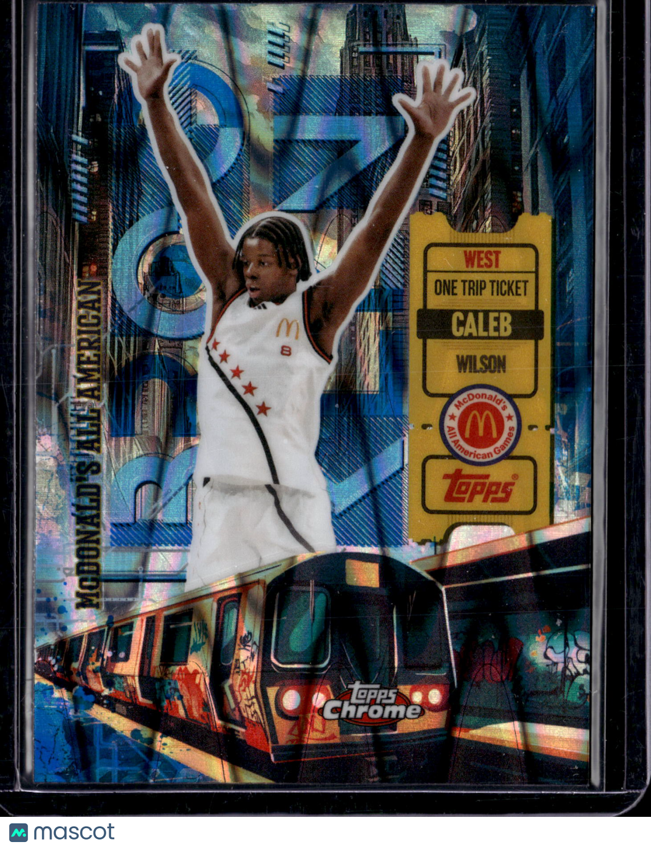 2025 Topps Chrome McDonald's All American One Trip Ticket Caleb Wilson #HR-10 Refractor