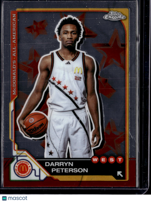 2025 Topps Chrome McDonald's All American Darryn Peterson #12