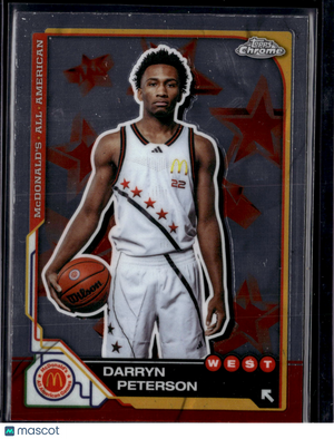 2025 Topps Chrome McDonald's All American Darryn Peterson #12