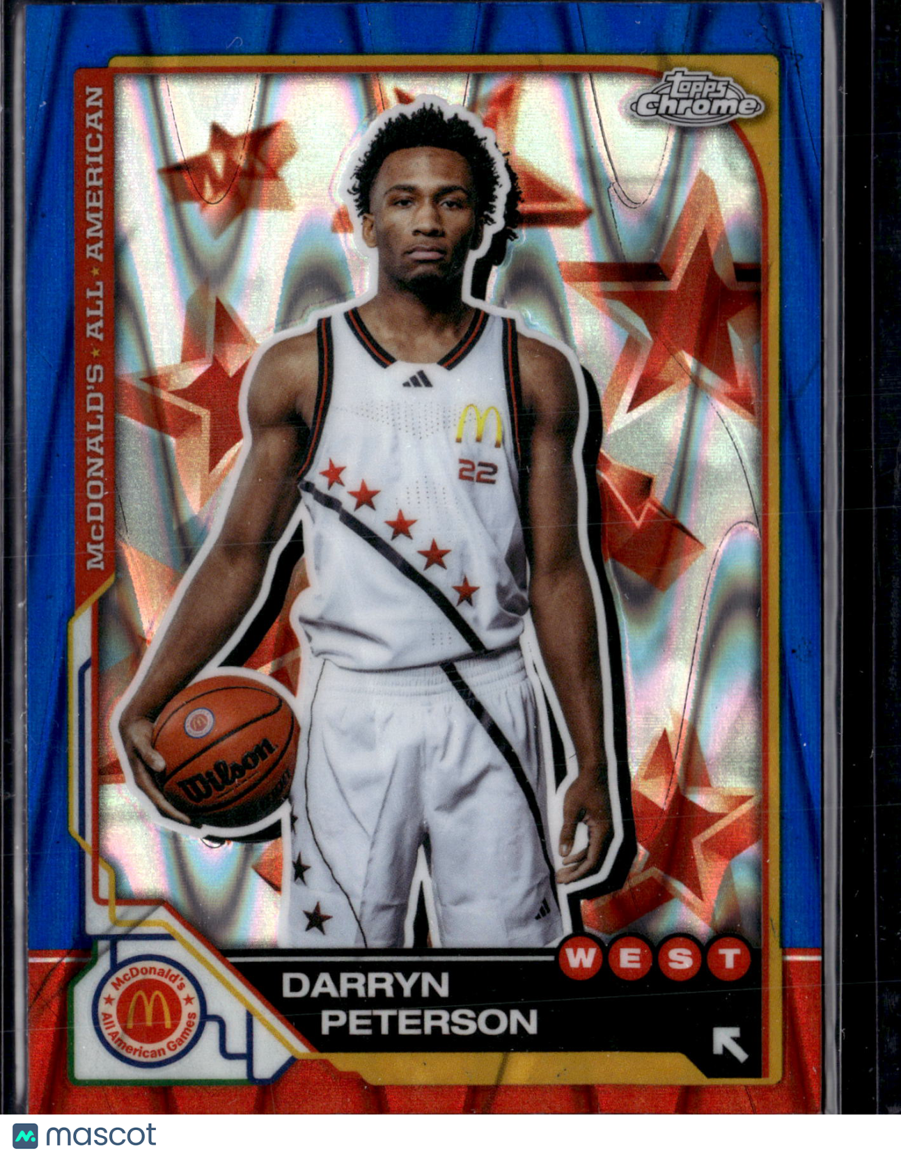 2025 Topps Chrome McDonald's All American Darryn Peterson #12 Blue