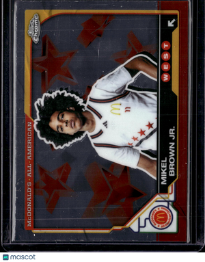 2025 Topps Chrome McDonald's All American Mikel Brown Jr. #47