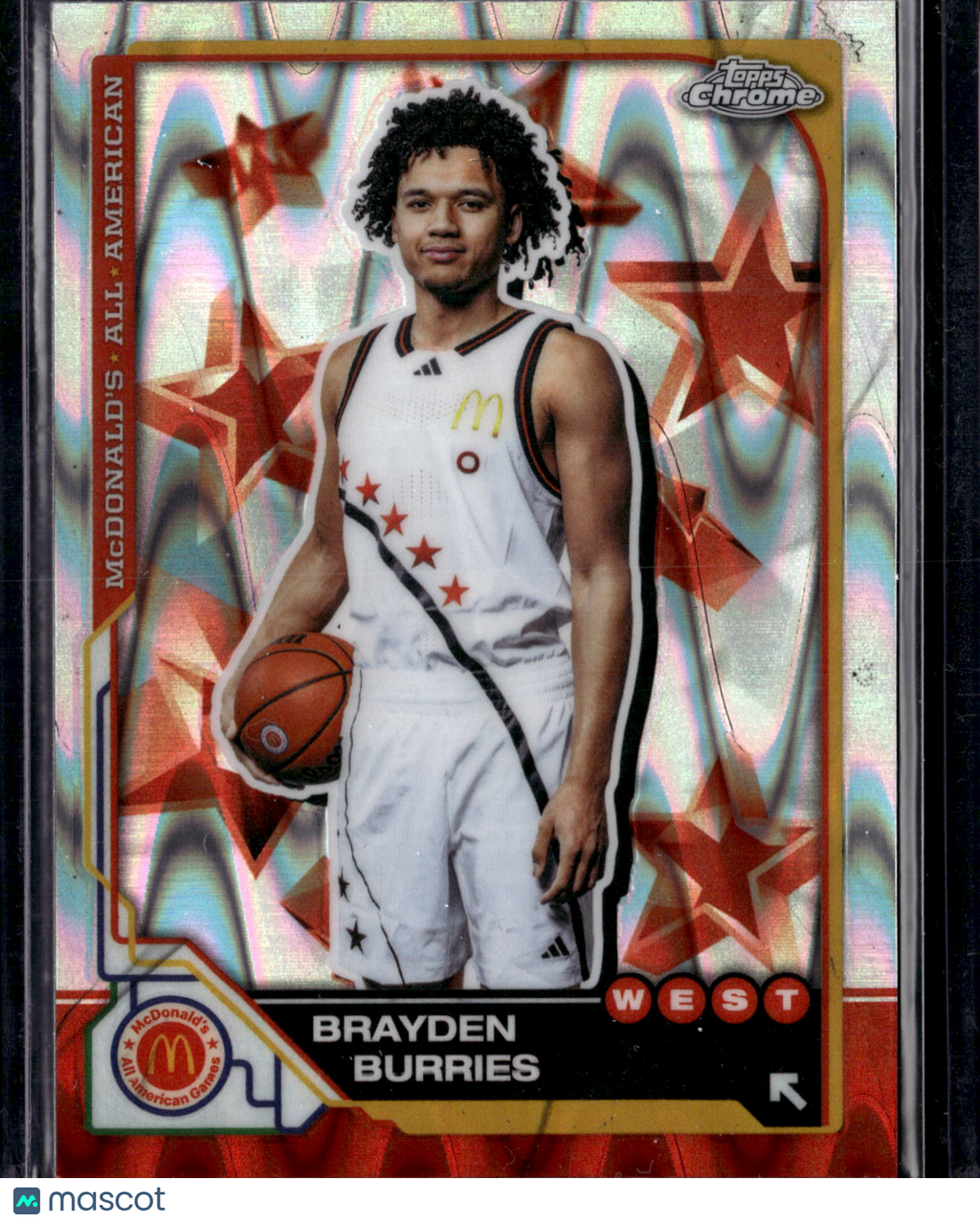 2025 Topps Chrome McDonald's All American Brayden Burries #8 Refractor