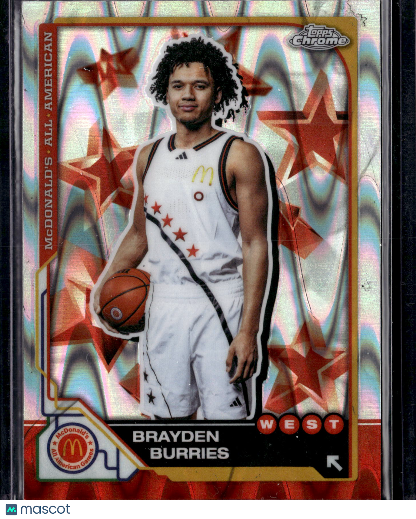 2025 Topps Chrome McDonald's All American Brayden Burries #8 Refractor