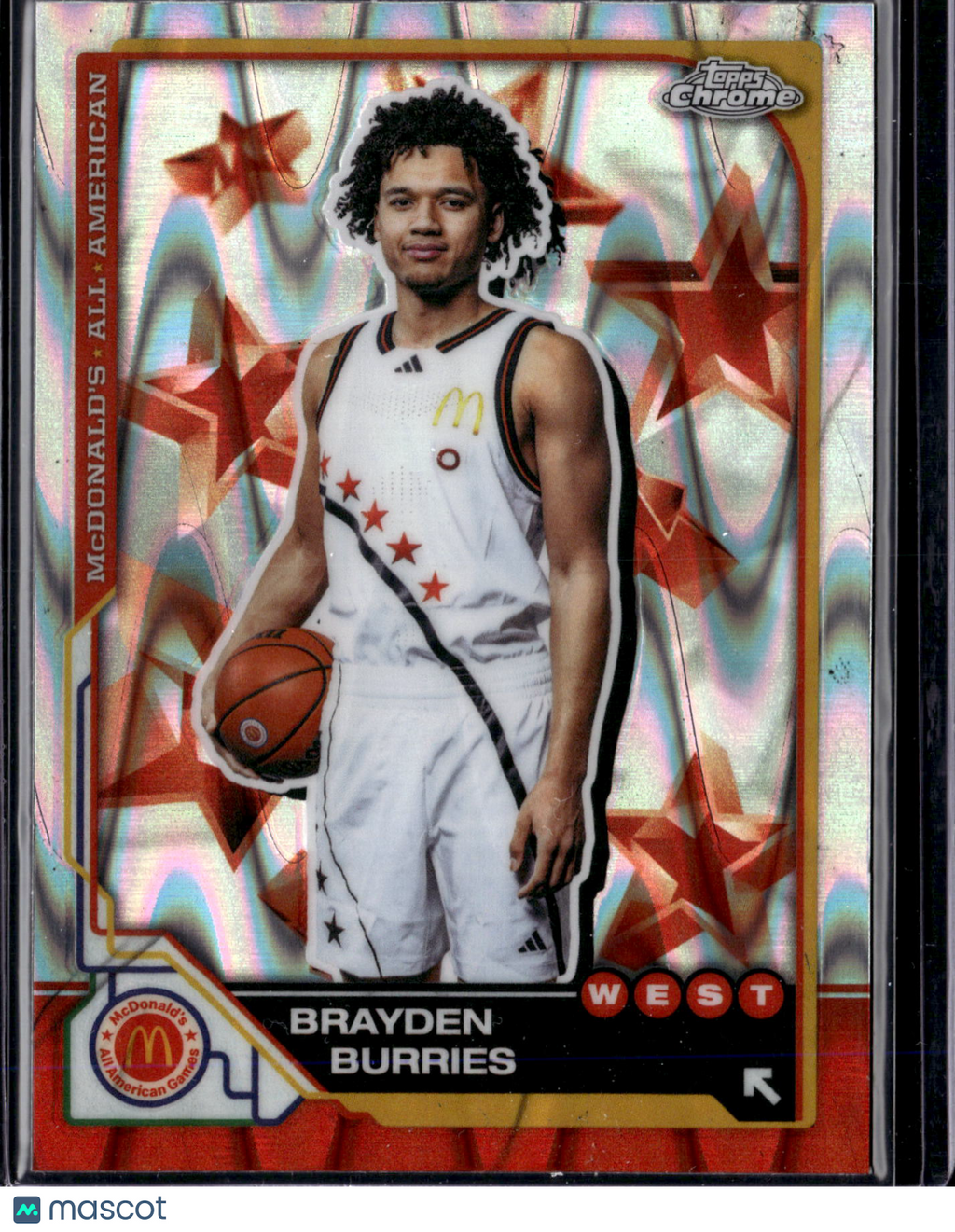 2025 Topps Chrome McDonald's All American Brayden Burries #8 RayWave