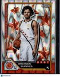 2025 Topps Chrome McDonald's All American Brayden Burries #8 RayWave