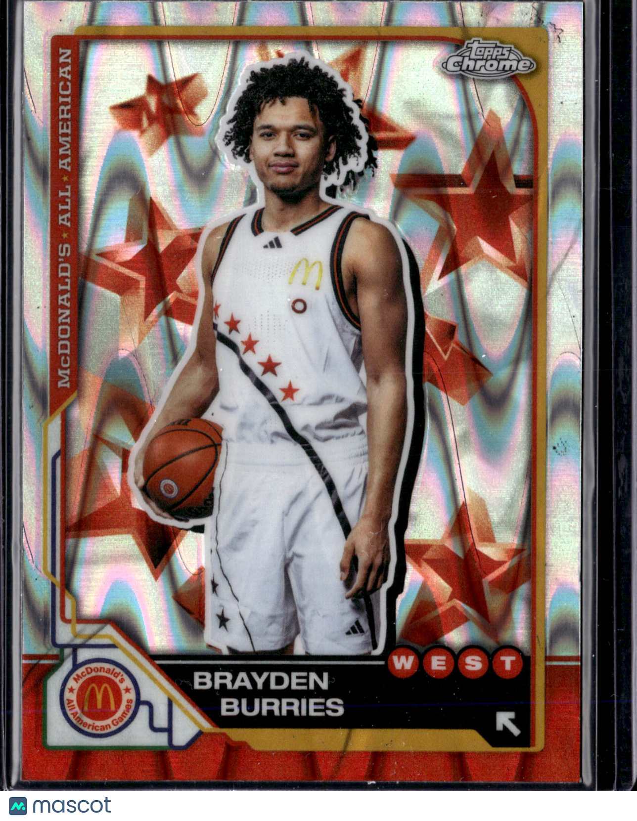 2025 Topps Chrome McDonald's All American Brayden Burries #8 RayWave
