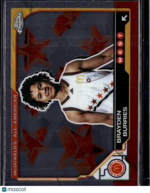 2025 Topps Chrome McDonald's All American Brayden Burries #46