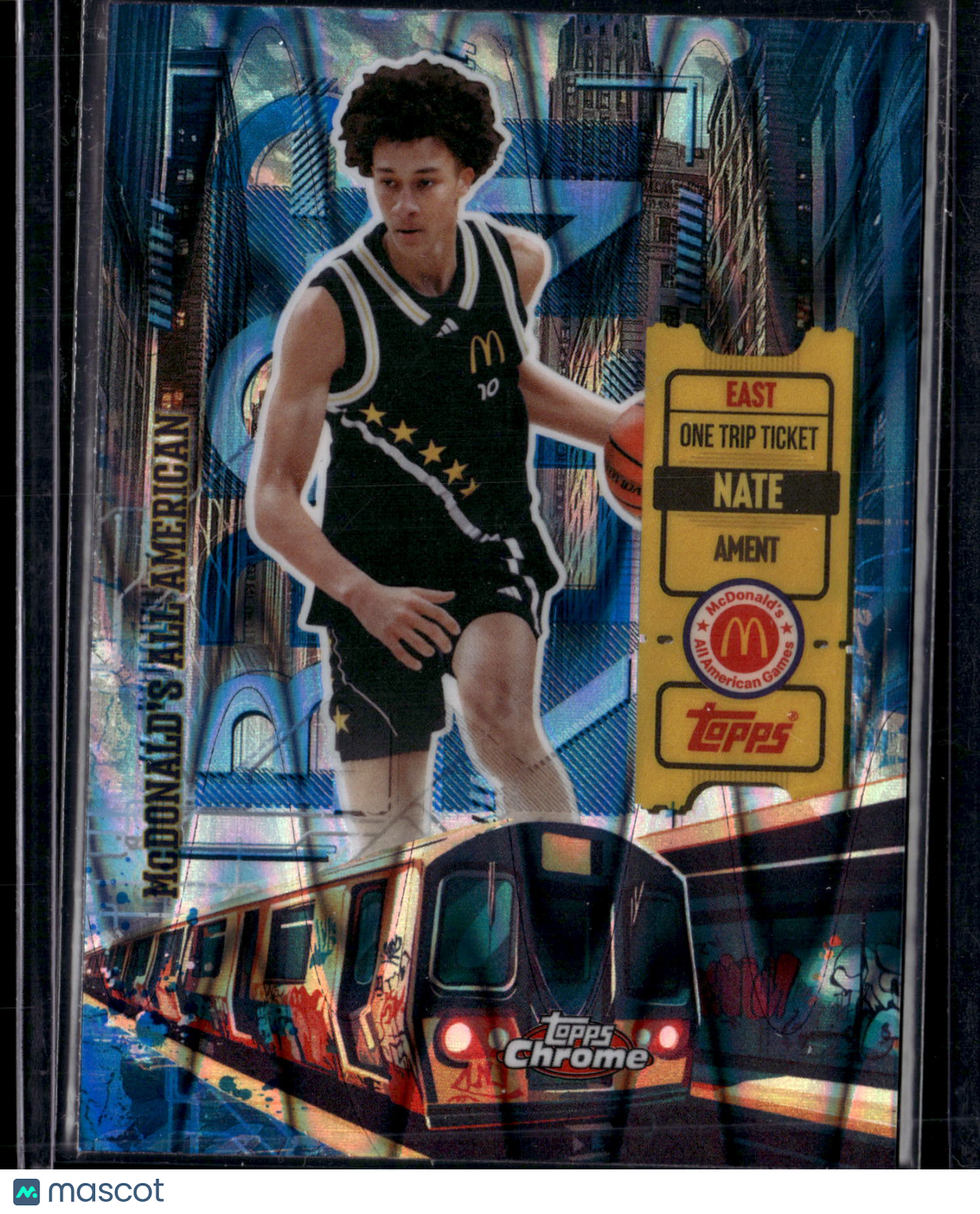 2025 Topps Chrome McDonald's All American One Trip Ticket Nate Ament #HR-3