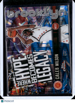 2025 Topps Chrome McDonald's All American Caleb Wilson #HL-5
