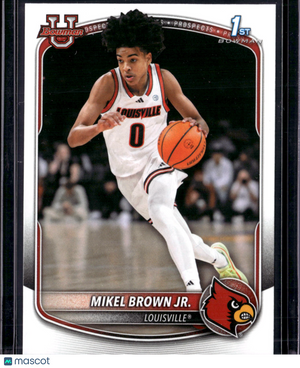 2025 Bowman University Mikel Brown Jr. #BPP-12 1st Bowman