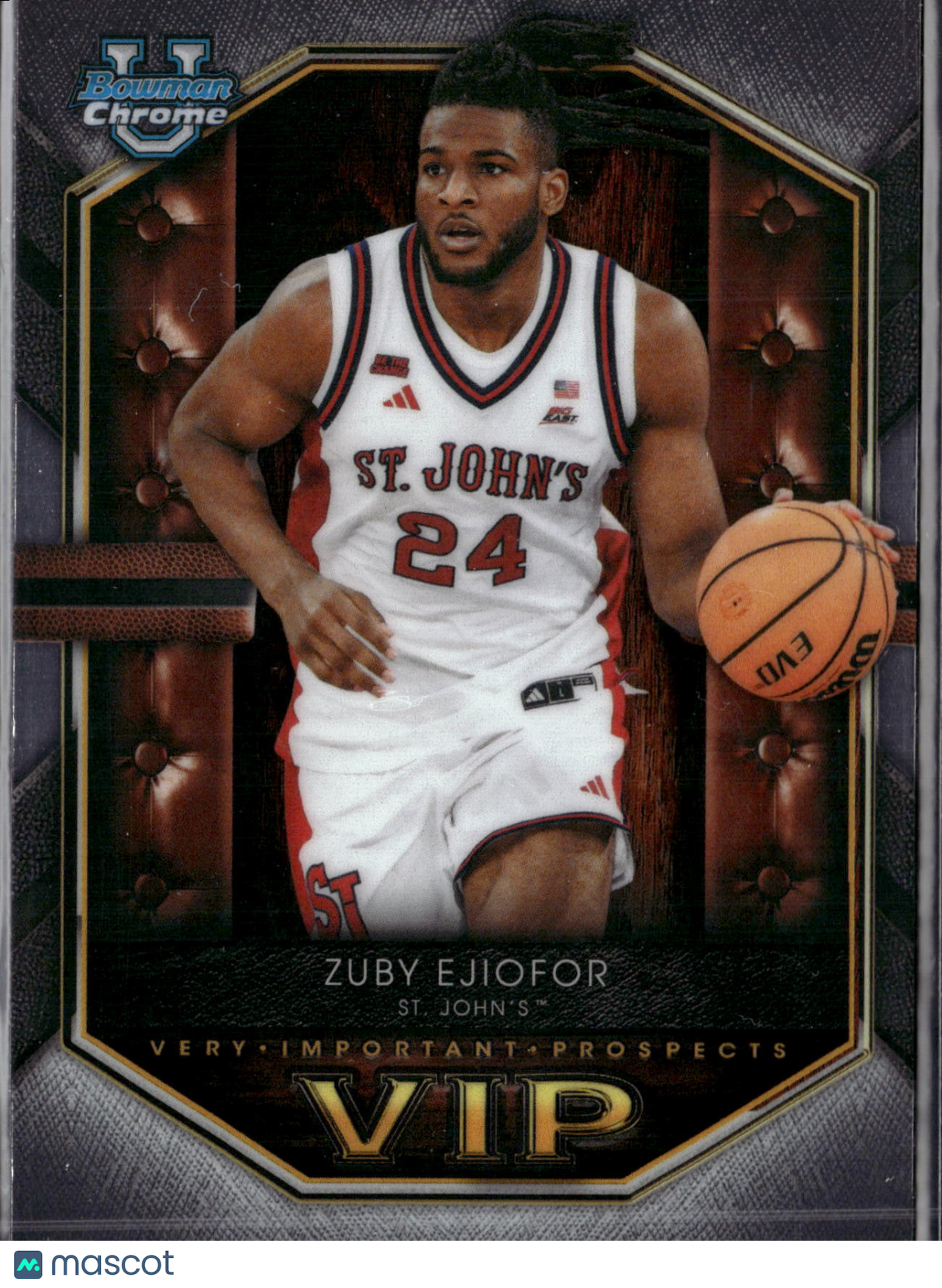 2025 Bowman Chrome University Very Important Prospects Zuby Ejiofor #VIP-24 Refractor