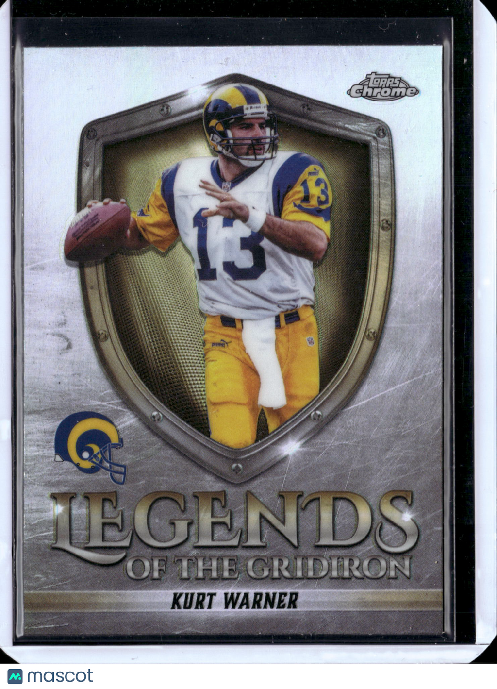 2025 Topps Chrome Legends of the Gridiron Kurt Warner #LOG-1 Refractor
