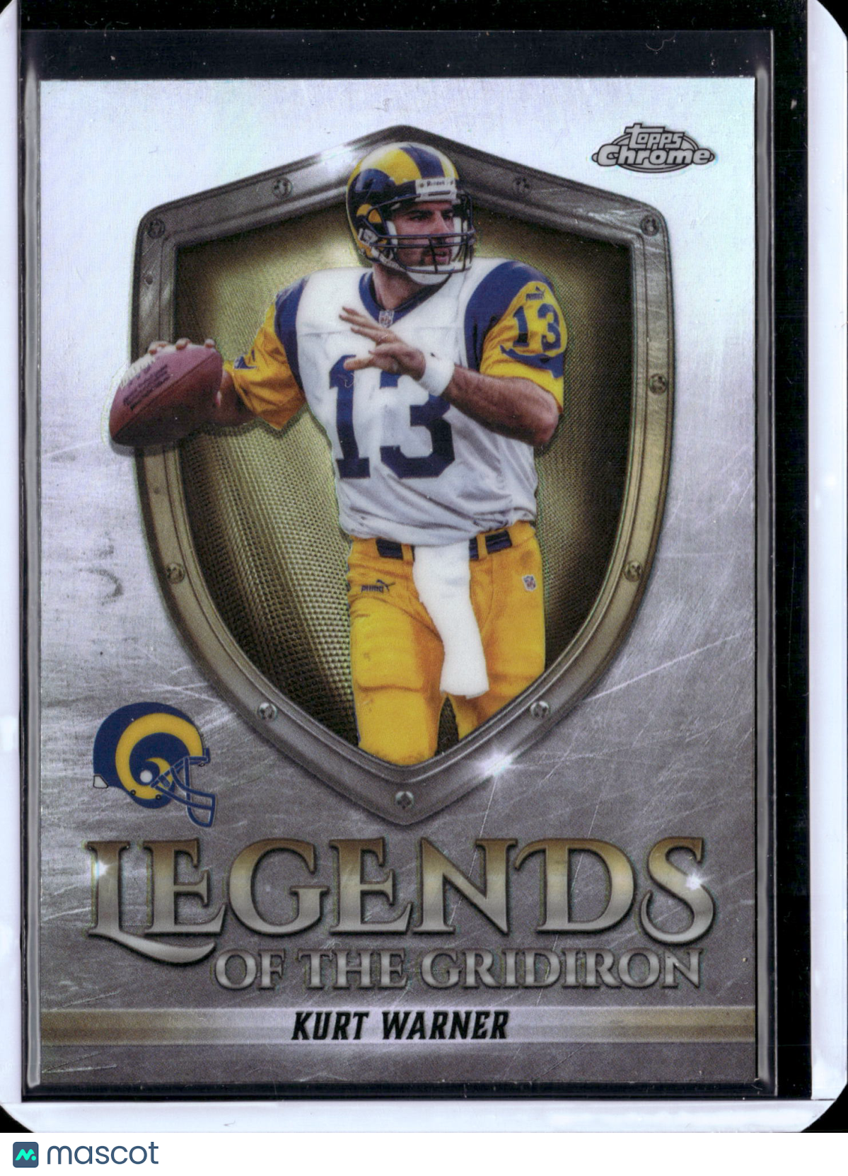 2025 Topps Chrome Legends of the Gridiron Kurt Warner #LOG-1 Refractor