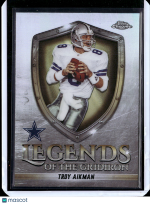 2025 Topps Chrome Legends of the Gridiron Troy Aikman #LOG-7 Refractor