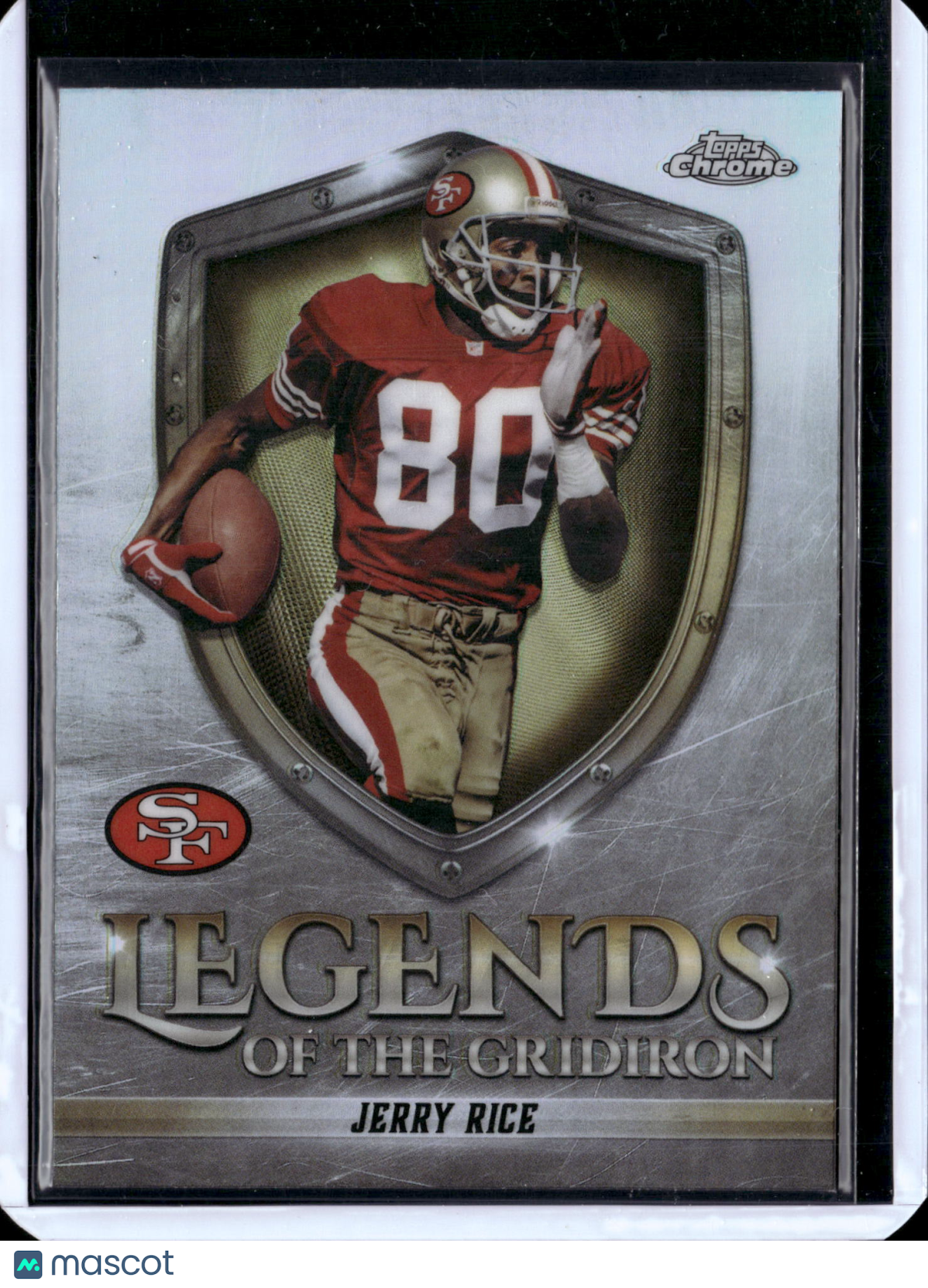 2025 Topps Chrome Legends of the Gridiron Jerry Rice #LOG-21 Refractor