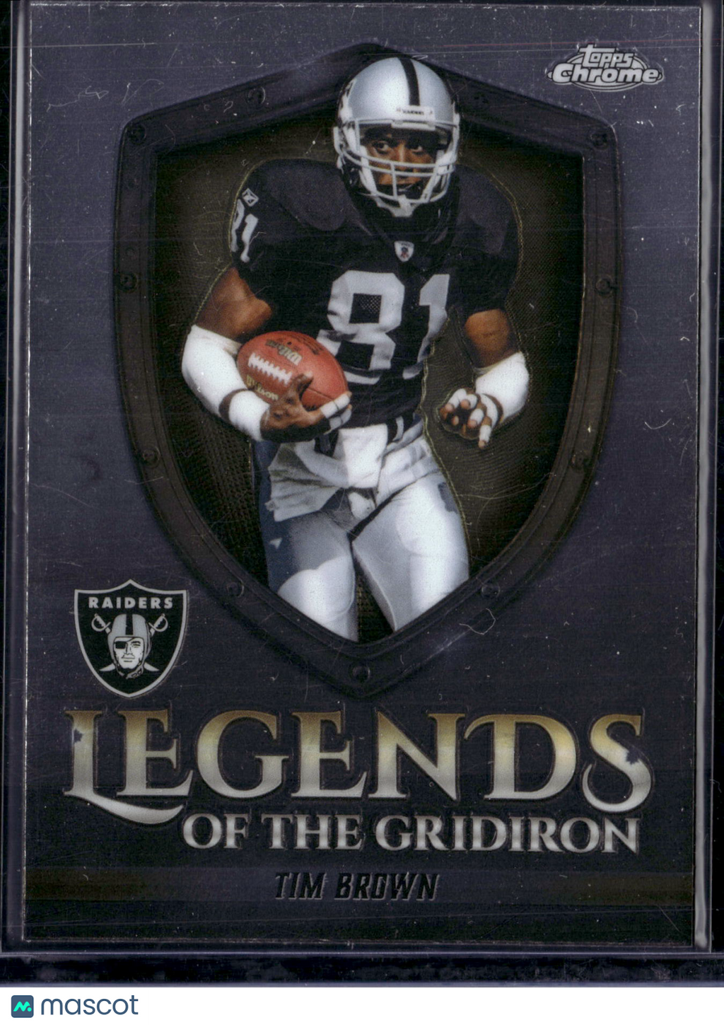 2025 Topps Chrome Legends of the Gridiron Tim Brown #LOG-22