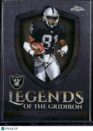 2025 Topps Chrome Legends of the Gridiron Tim Brown #LOG-22
