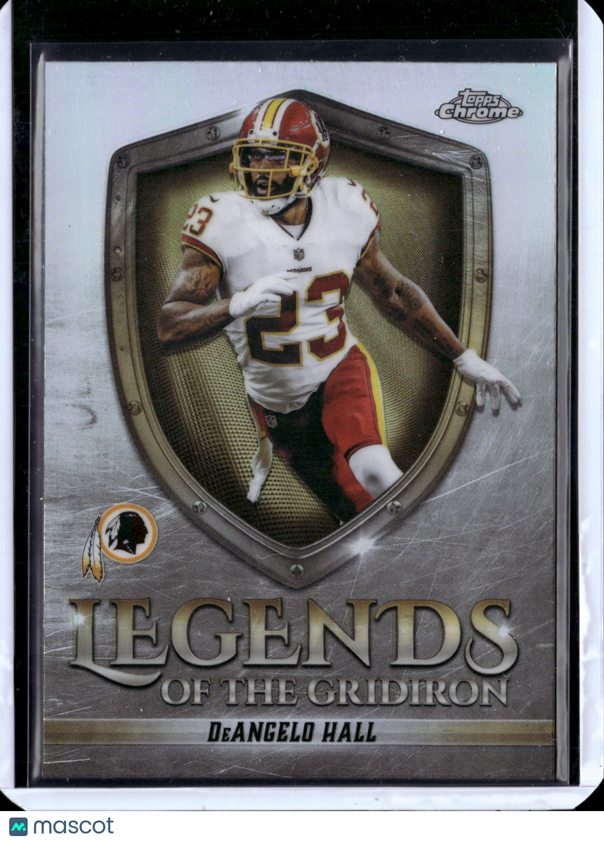 2025 Topps Chrome Legends of the Gridiron DeAngelo Hall #LOG-35 Refractor