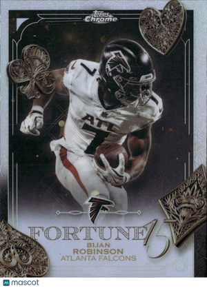 2025 Topps Chrome Fortune 15 Bijan Robinson #F15-14 Refractor