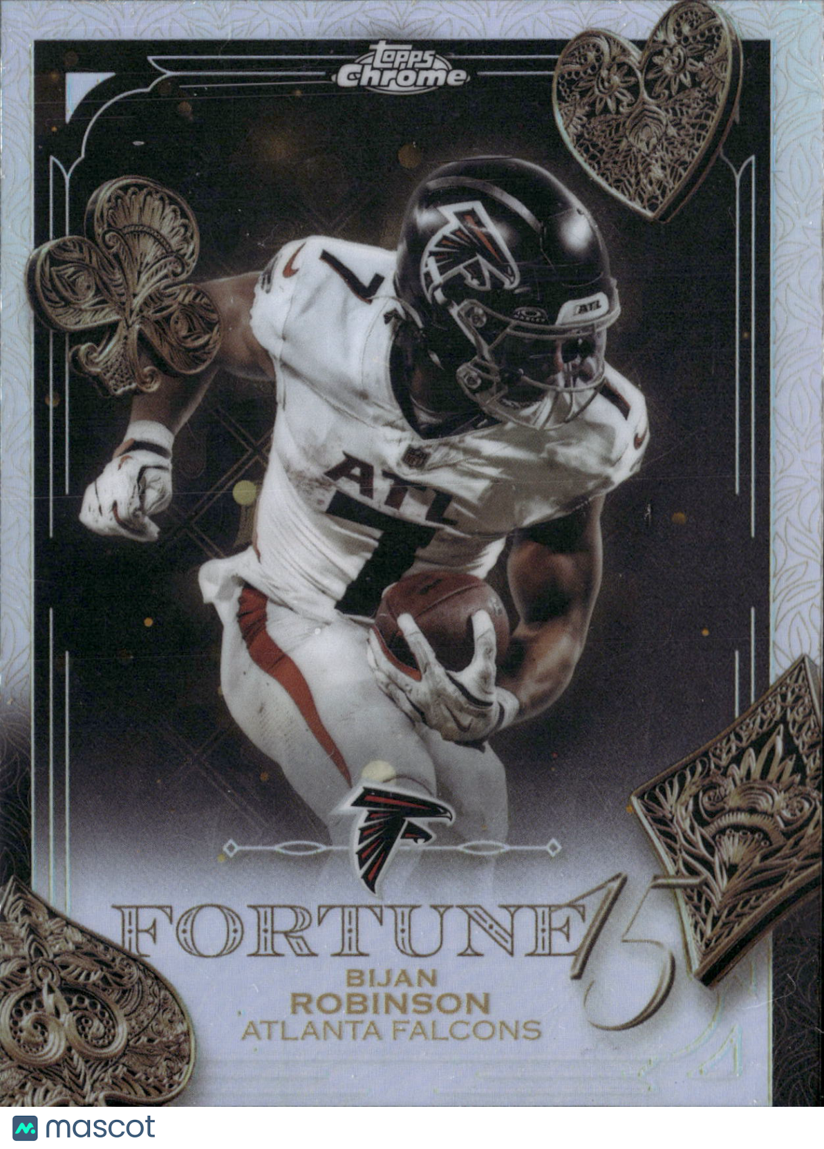 2025 Topps Chrome Fortune 15 Bijan Robinson #F15-14 Refractor