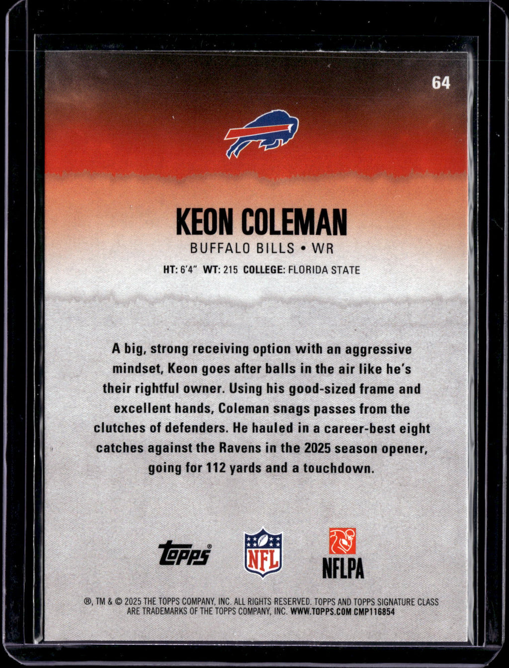 2025 Topps Composite Keon Coleman #64