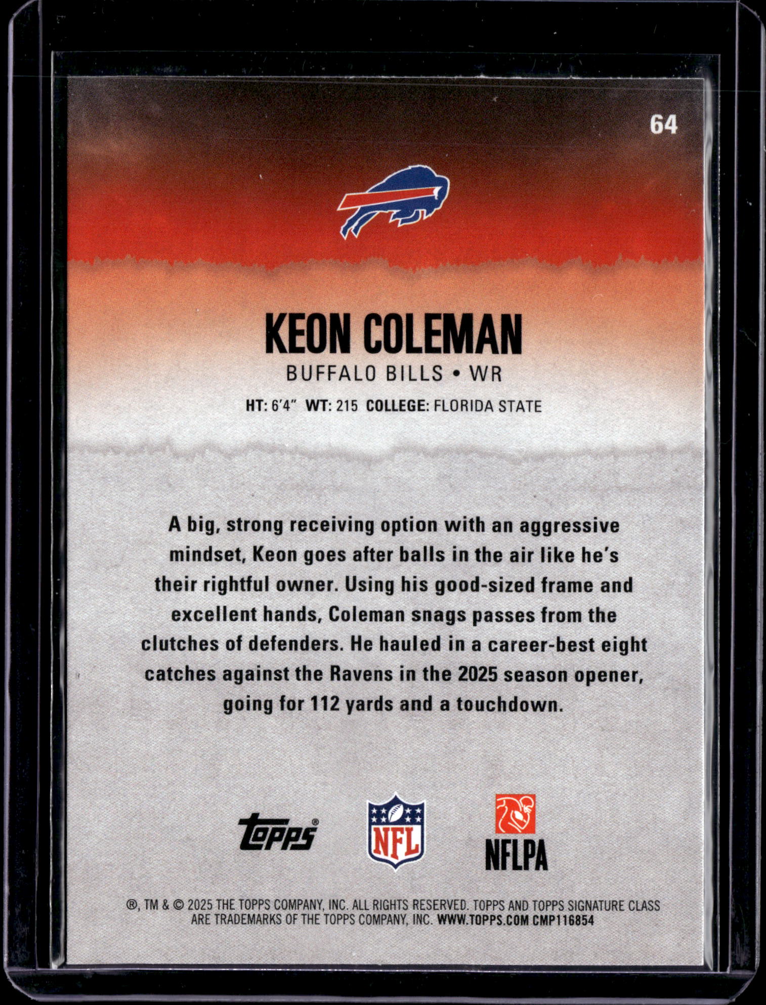 2025 Topps Composite Keon Coleman #64