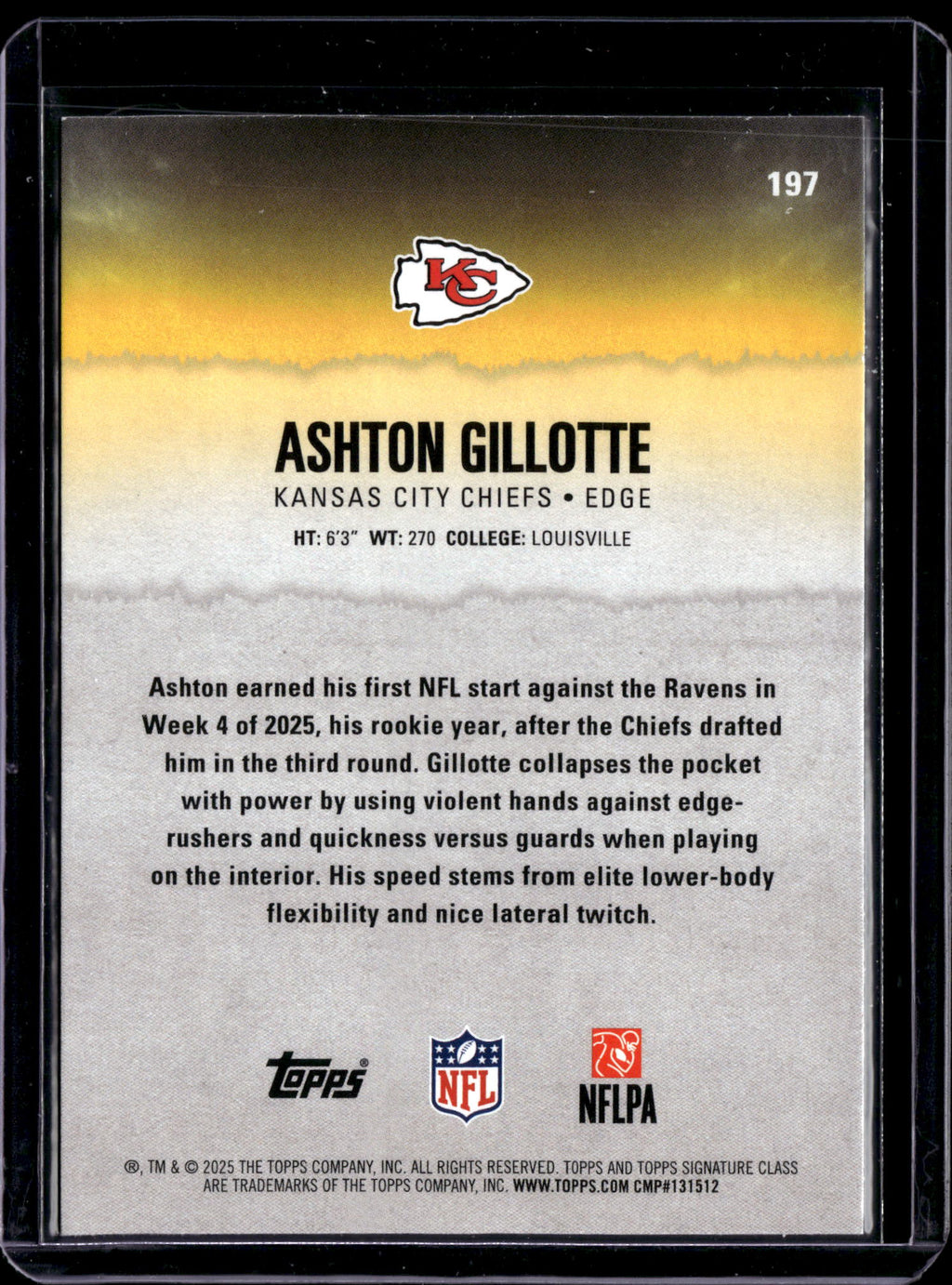 2025 Topps Composite Ashton Gillotte #197 RC