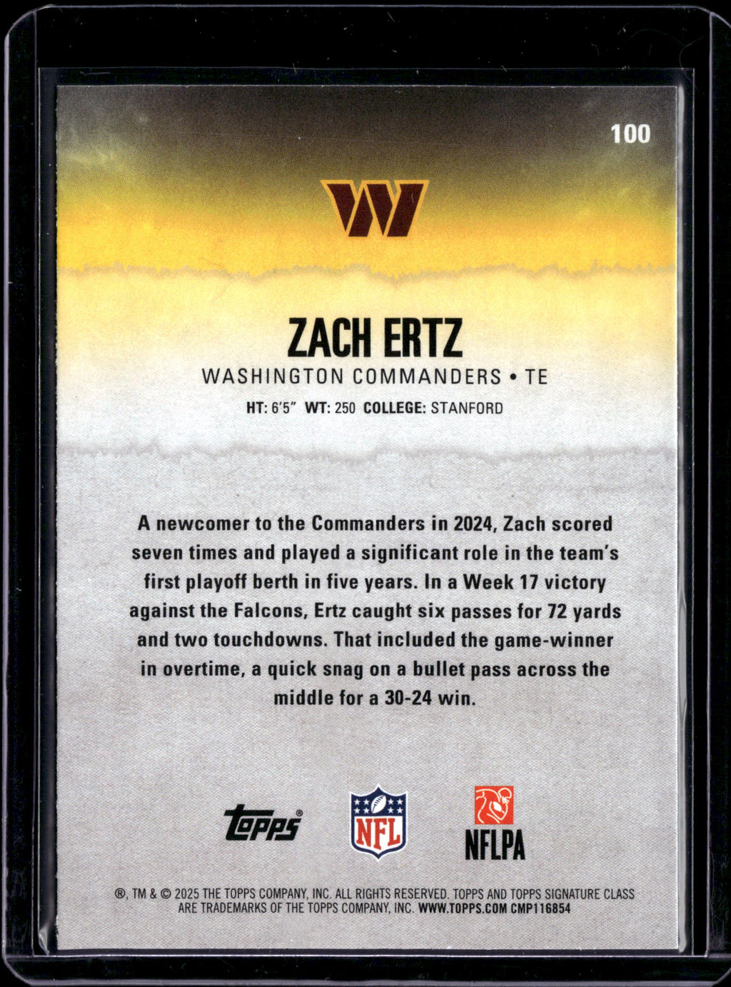 2025 Topps Composite Zach Ertz #100