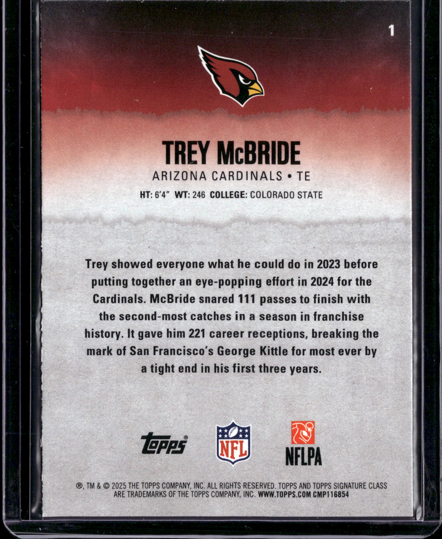 2025 Topps Signature Class Trey McBride #1