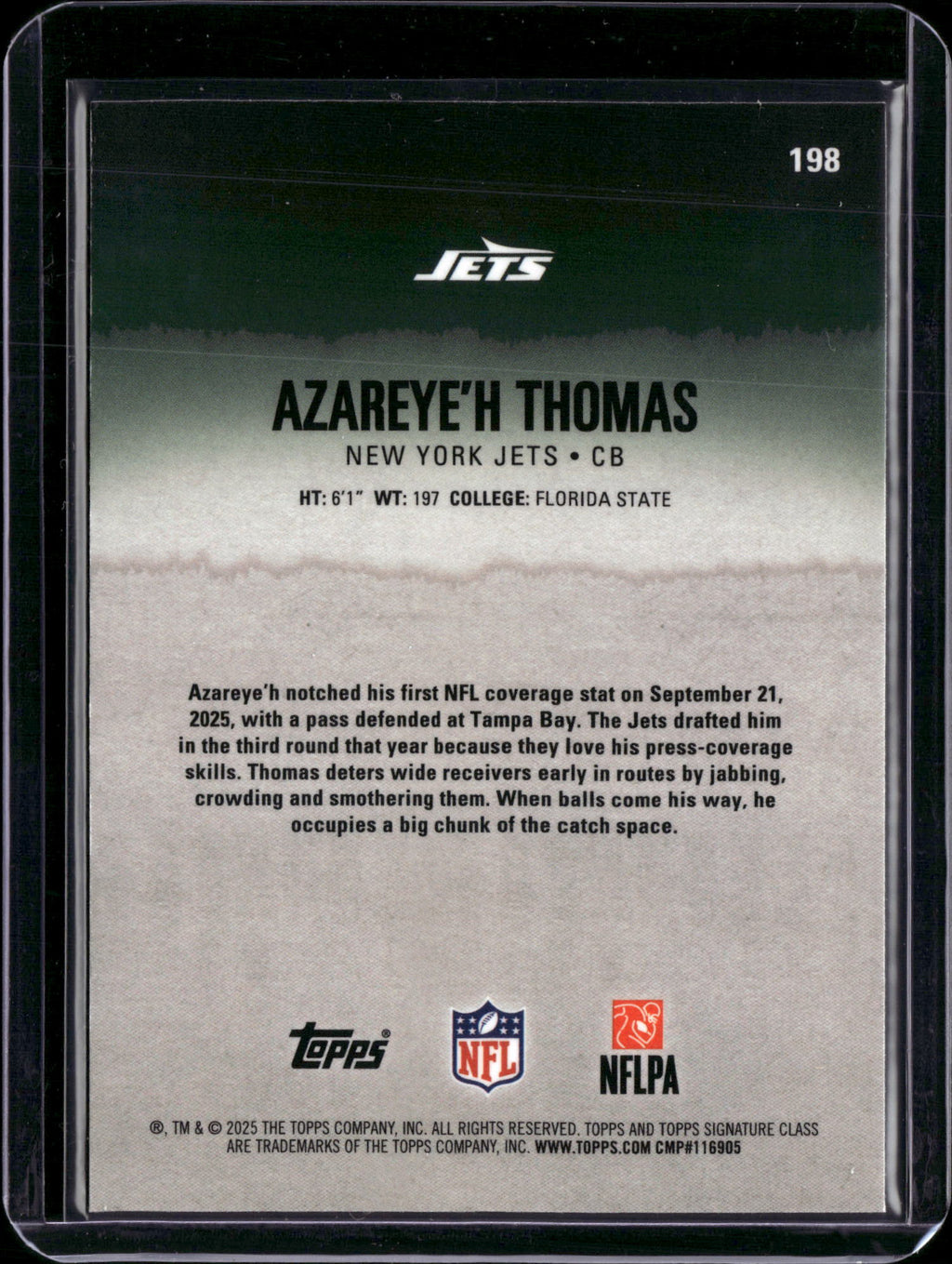 2025 Topps Composite Azareye'h Thomas #198 RC