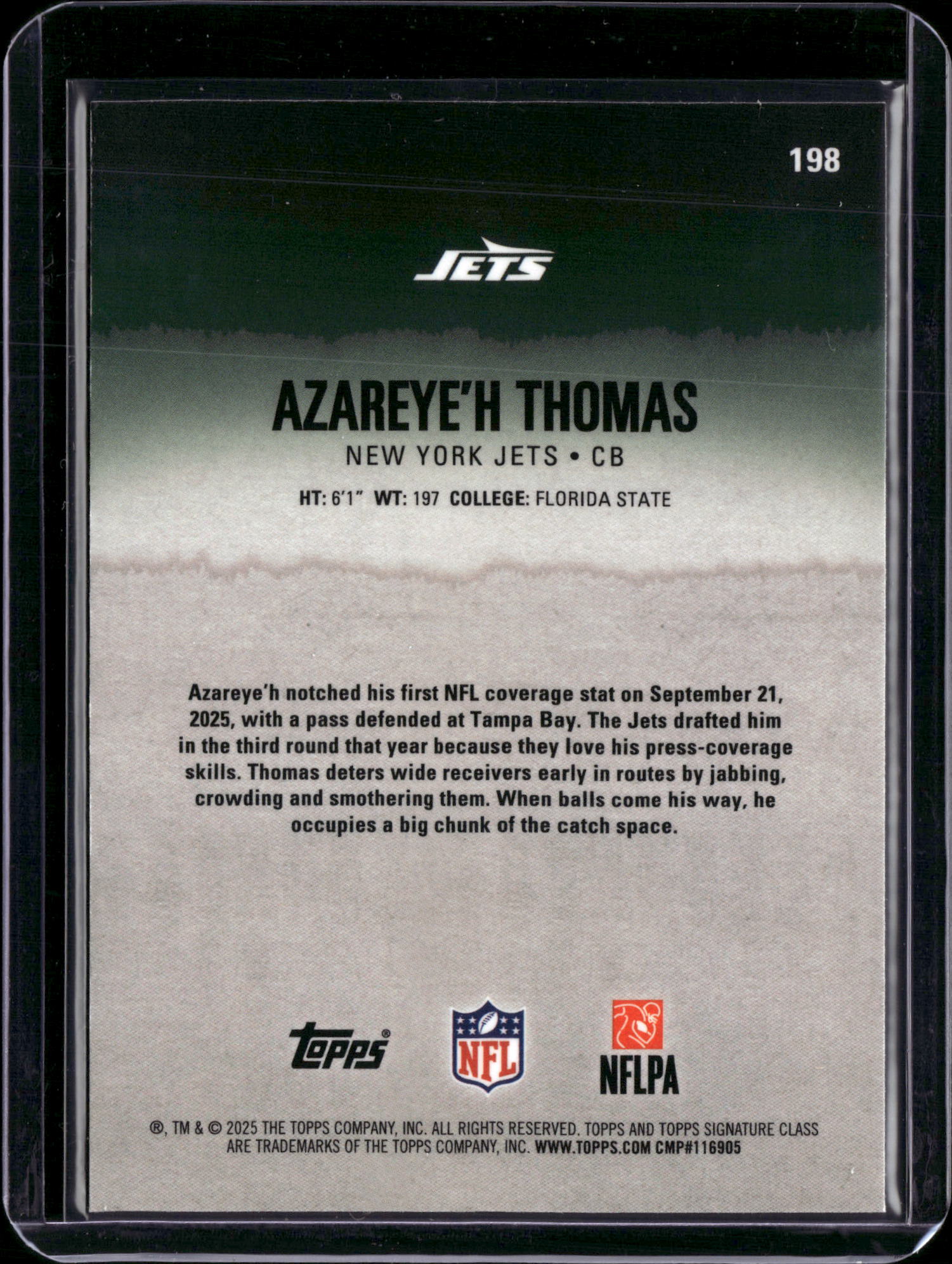 2025 Topps Composite Azareye'h Thomas #198 RC