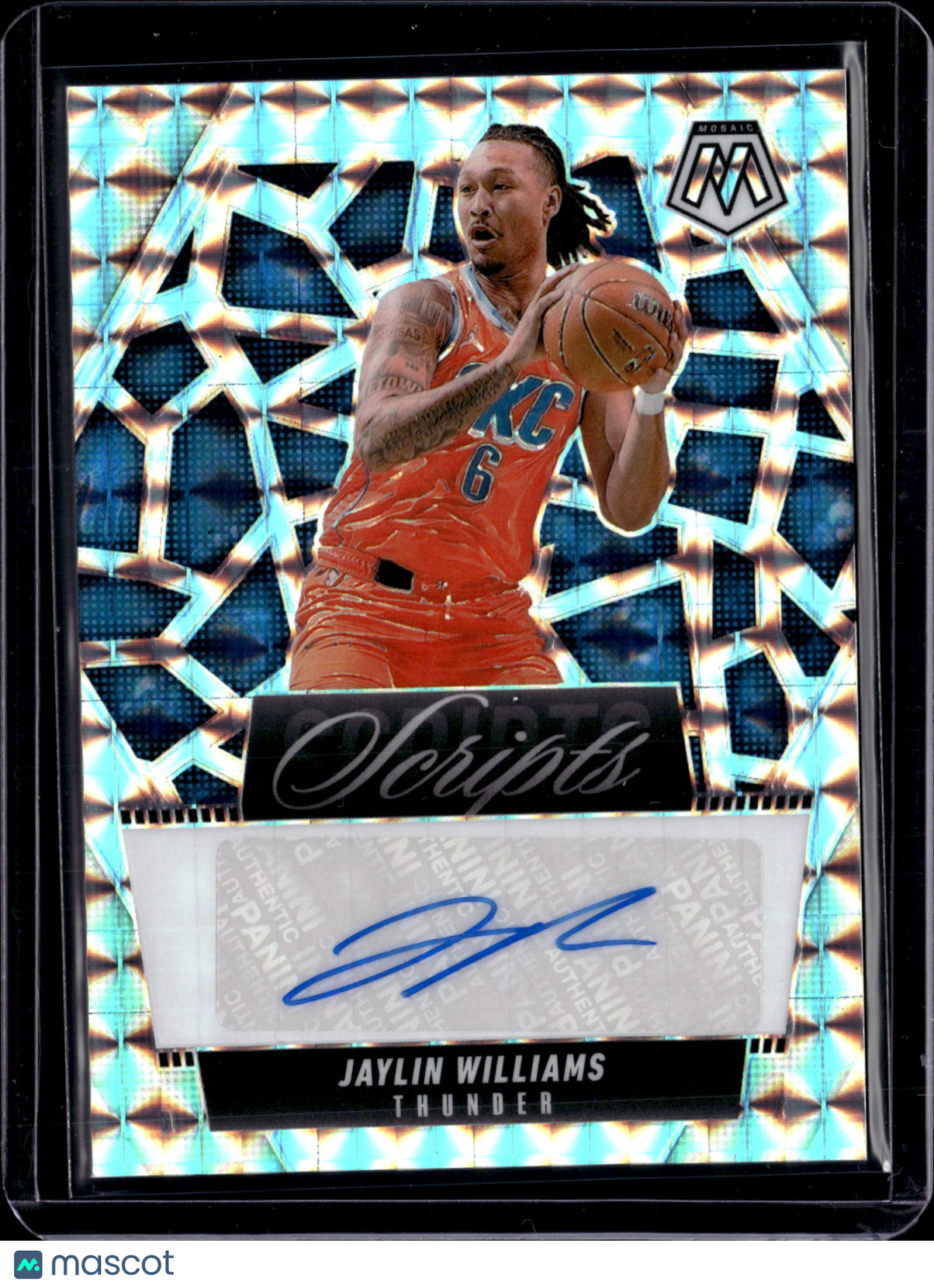 2025 Panini Mosaic Scripts Jaylin Williams #MS-JAY