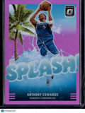 2025 Panini Donruss Optic Splash! Anthony Edwards #7 Pink /25