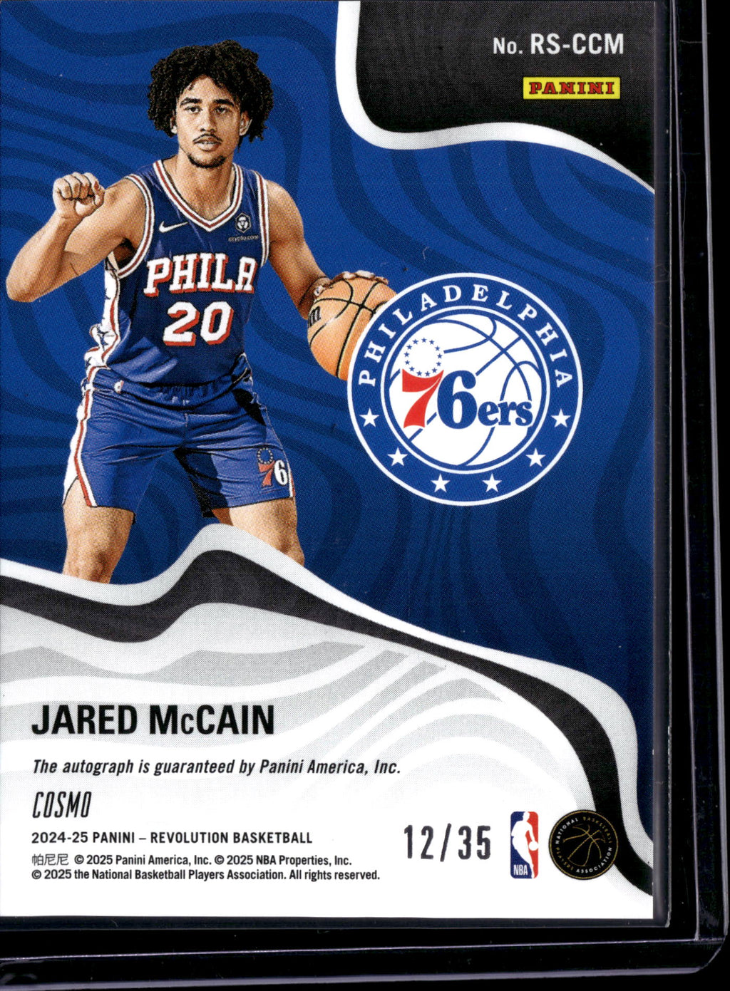 2025 Panini Revolution Jared McCain #RS-CCM Cosmo /35
