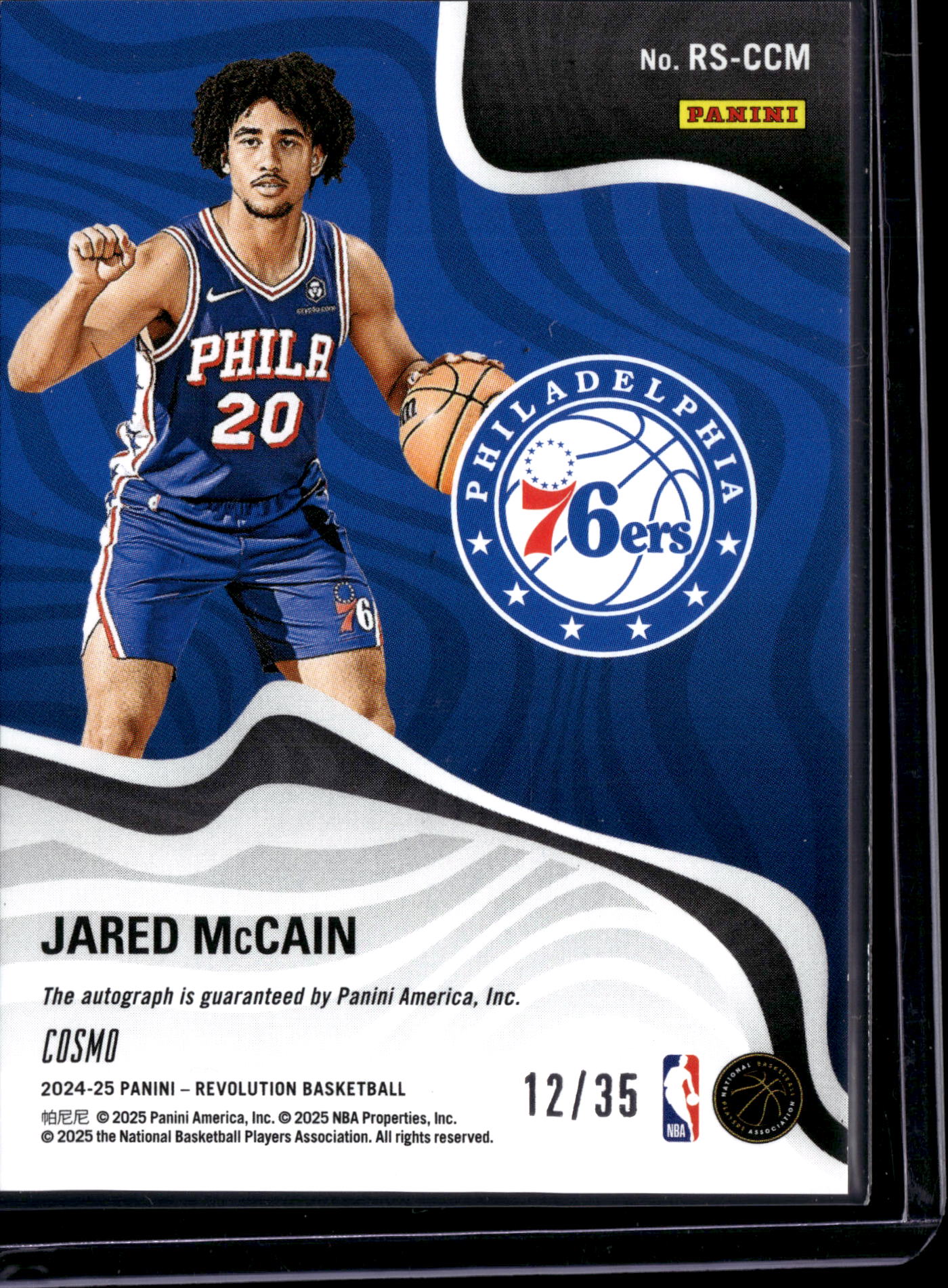 2025 Panini Revolution Jared McCain #RS-CCM Cosmo /35