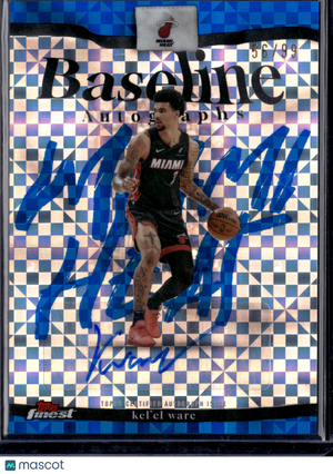 2026 Topps Finest Baseline Autographs Kel'el Ware #BA-KW Blue Checkerboard /99