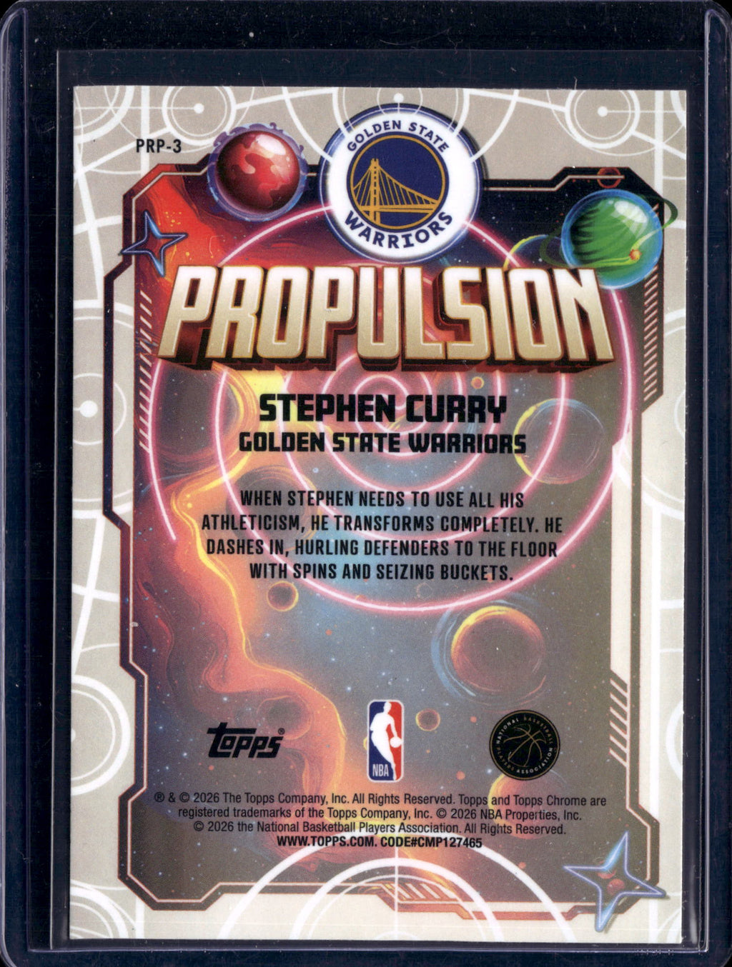 2026 Topps Chrome Propulsion Stephen Curry #PRP-3