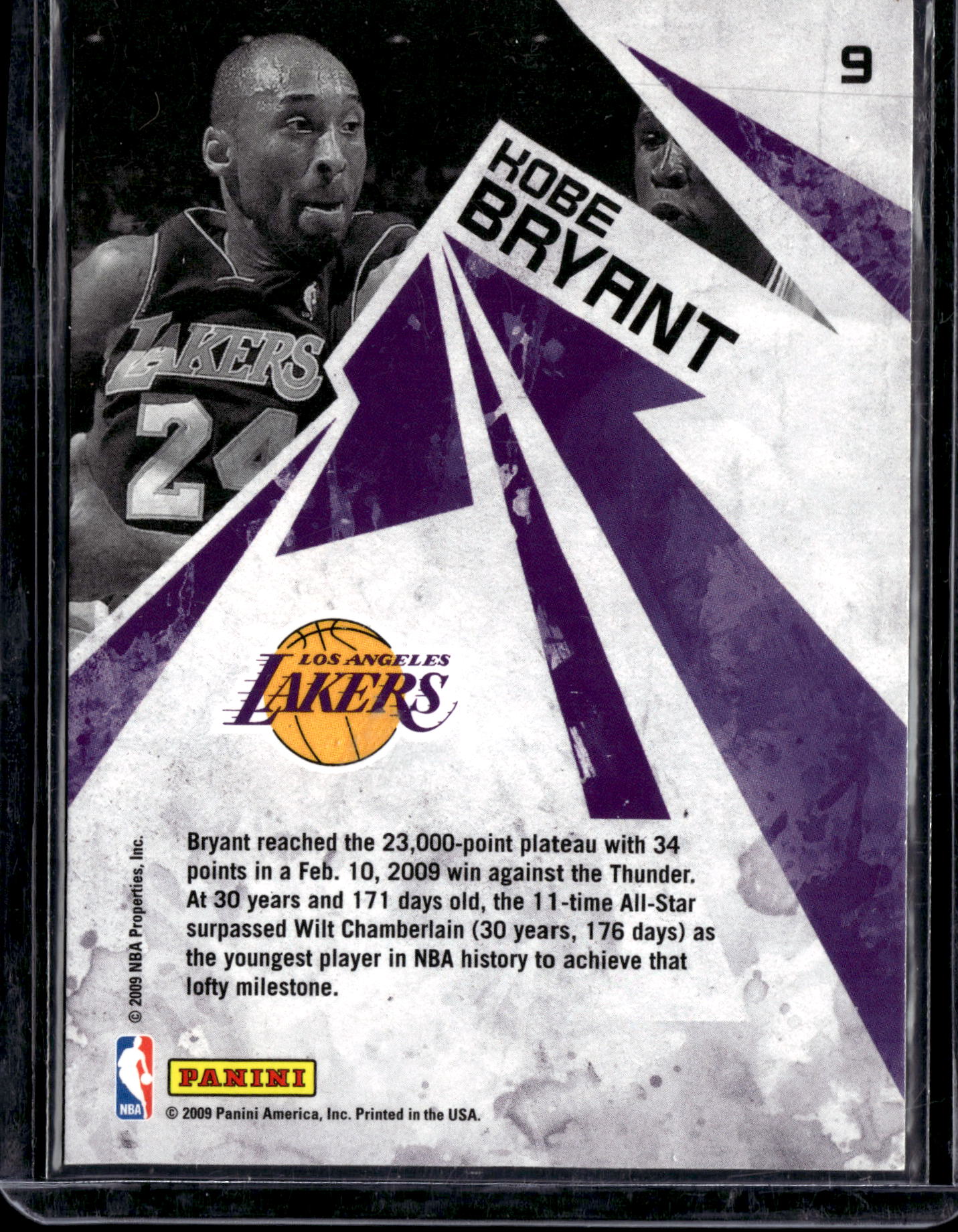 2009 Panini Rookies & Stars Stardom Kobe Bryant #9