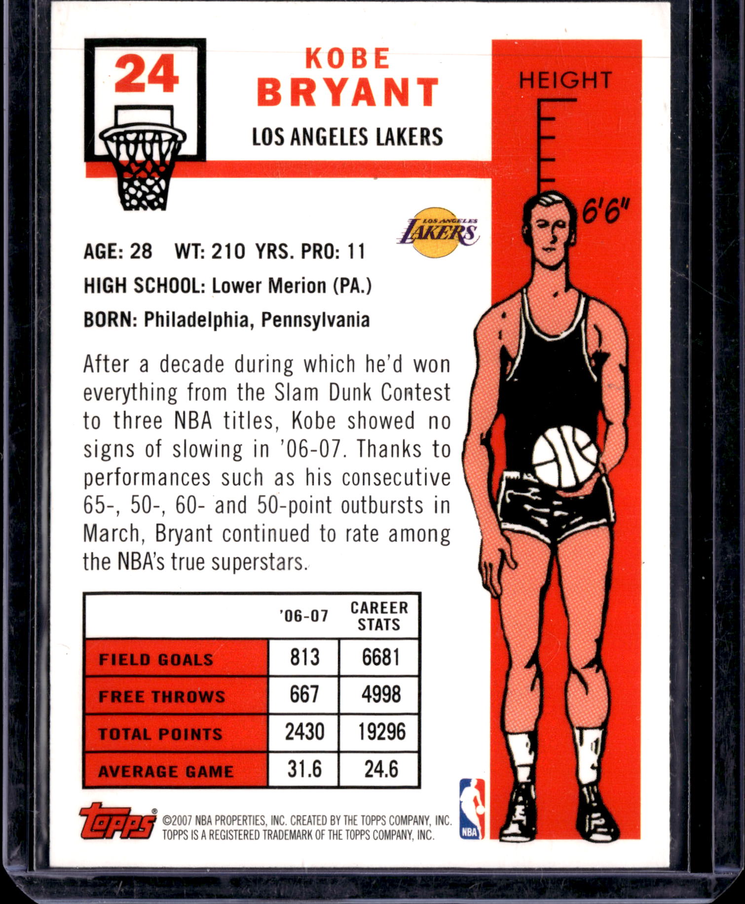 2007 Topps Kobe Bryant #24