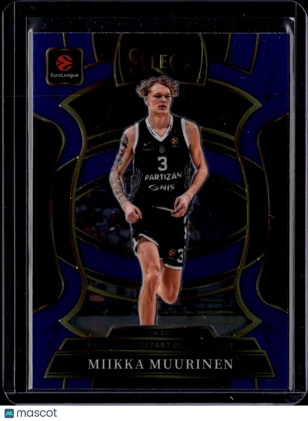 2026 Panini Select EuroLeague Prizm Miikka Muurinen #98 Blue Concourse