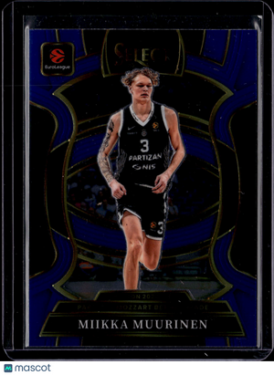 2026 Panini Select EuroLeague Prizm Miikka Muurinen #98 Blue Concourse